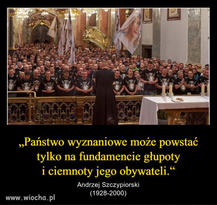 Im bardziej religijny narod, tym bardziej zacofany i ubogi!