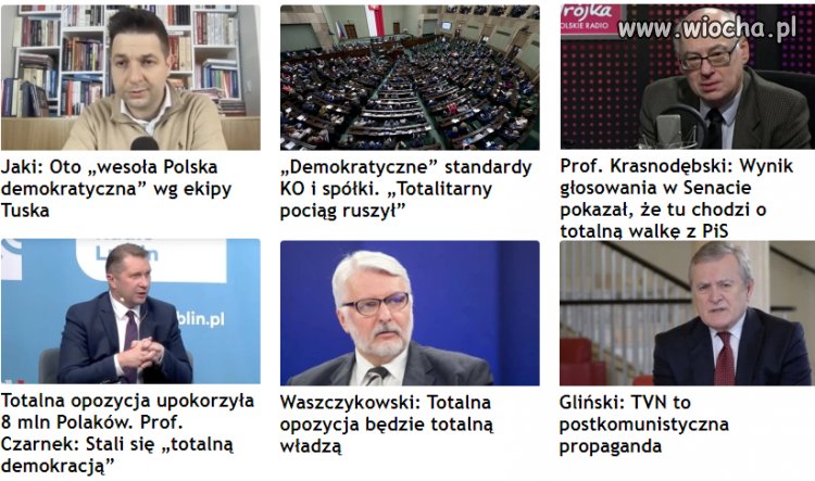 Na wszystkich prawicowych mediach