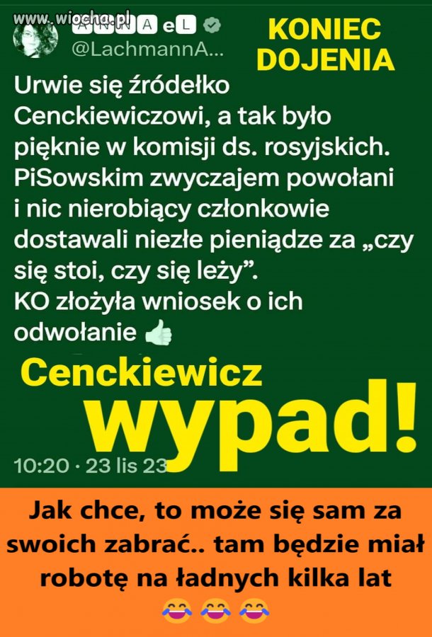 Koniec dojenia Polski i branie kasy za ''nic nierobienie''