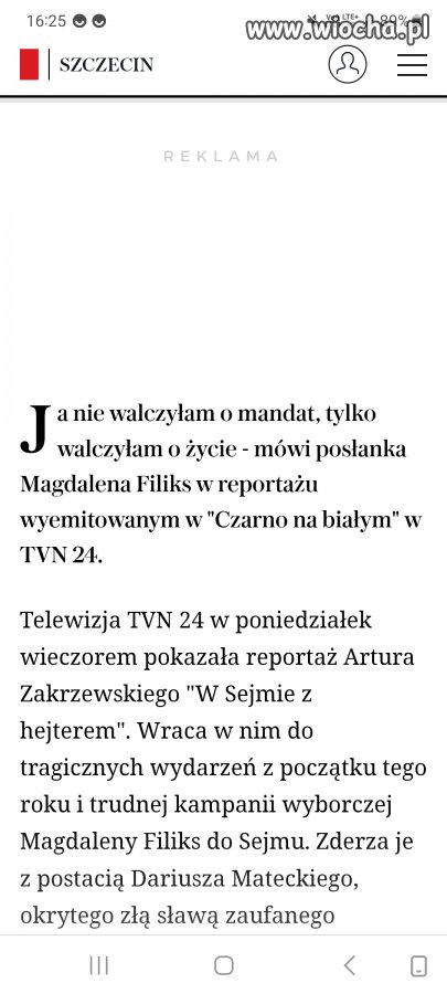 Matecki zaatakował Panią Filiks, w żalu po synu