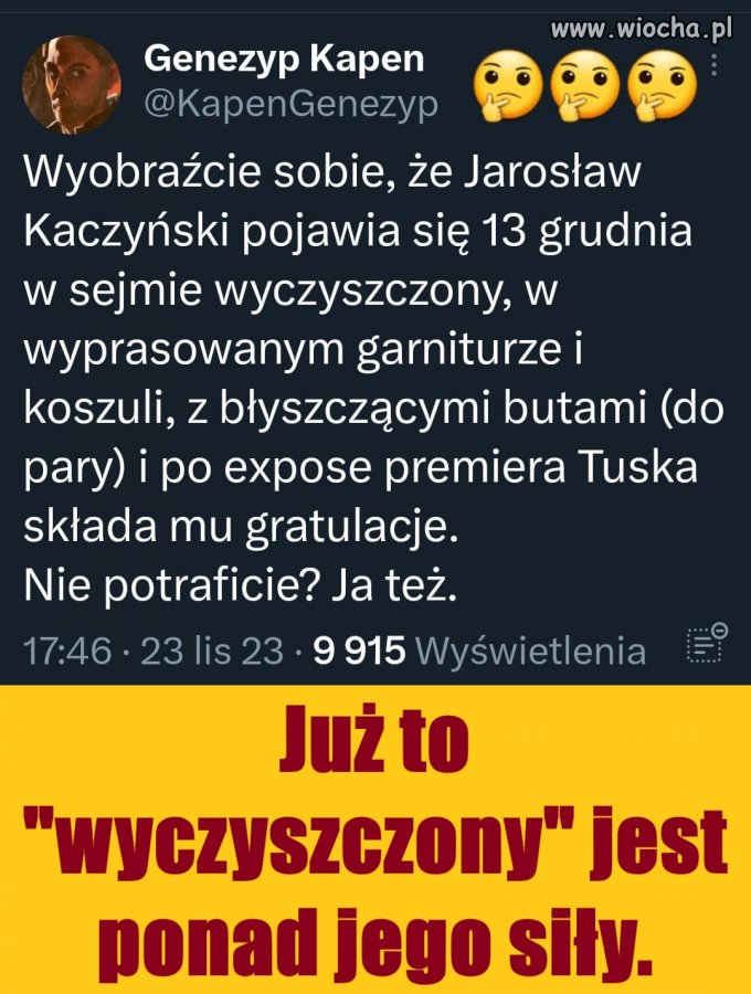 Mimo , że posiadam wyobraźnię , tego nie potrafię sobie wyobrazić !!!