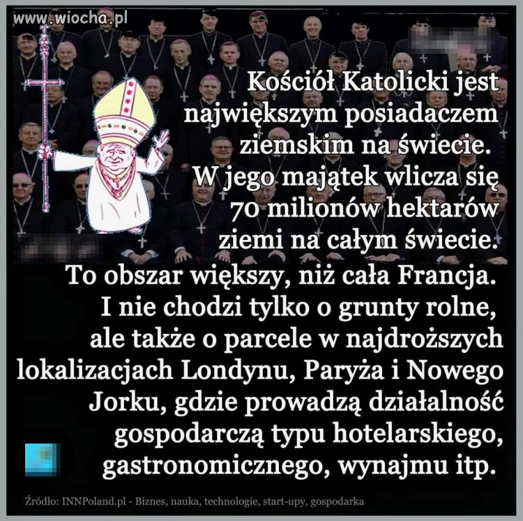 Będąc tak bogatym kościoła nie stać na prawników, 