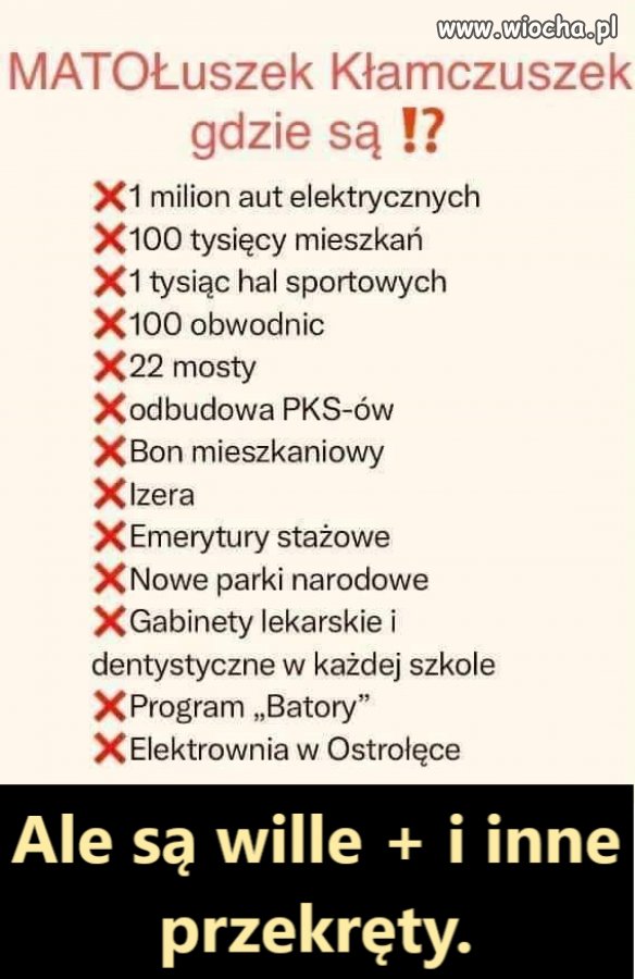 Rozliczają Tuska z obietnic 