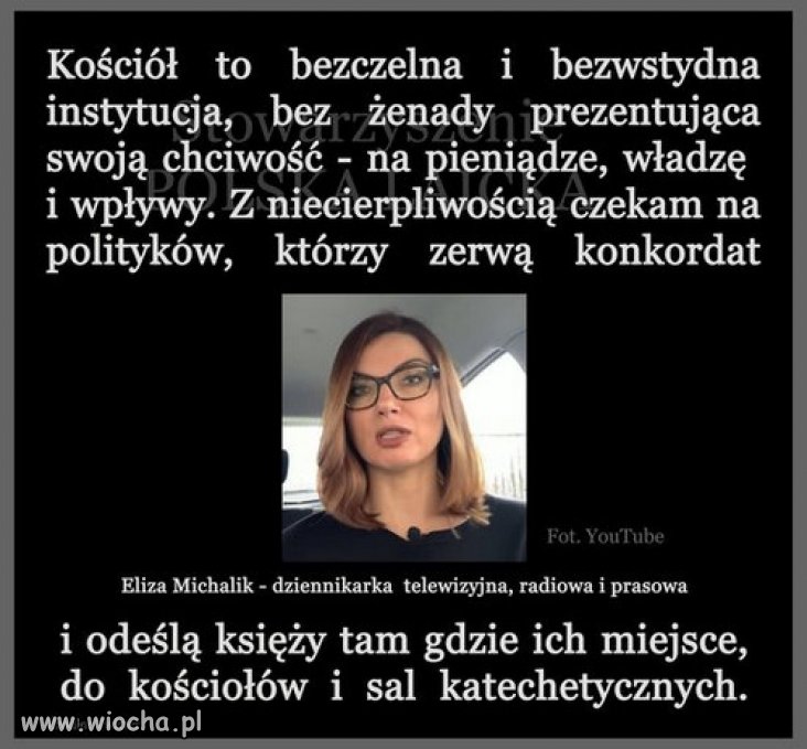 Popieram panią Elizę szacunek!