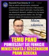 Ten religijny fanatyk powinien zostać rozliczony prawnie.