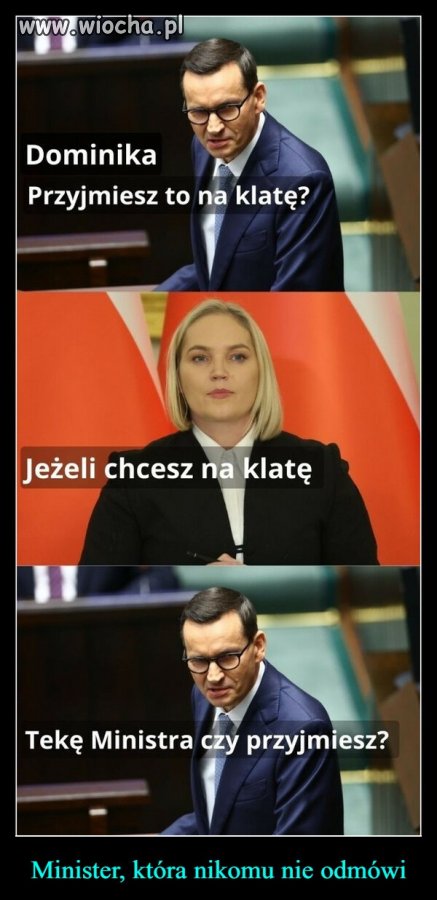 No i wzięła to na klatę, a może nawet na pysk 