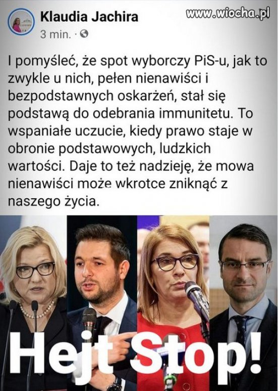 No, i to się nazywa Prawo i Sprawiedliwość, brawo!