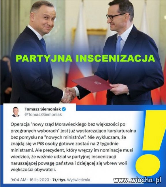 Rządy PiSu to pic na wodę, fotomontaż i ustawka..