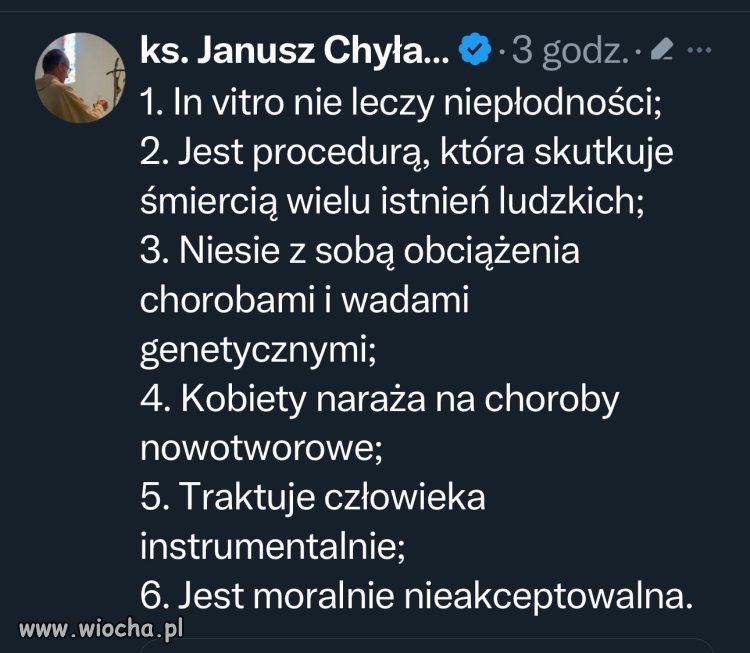 To od  walenia gruchy księdzu brakuje inteligencji
