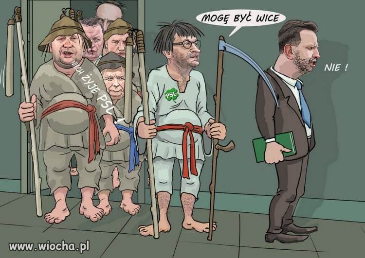 Pochód chłopów pańszczyźnianych - osiągnięcie pis-dzielców.