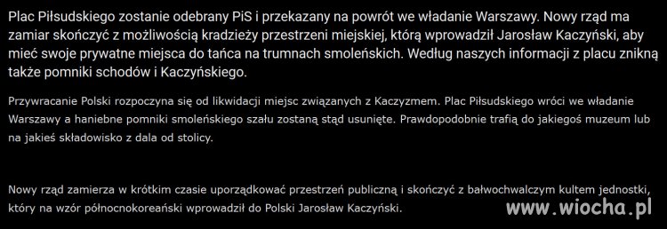 Plac Piłsudskiego wróci do Warszawy