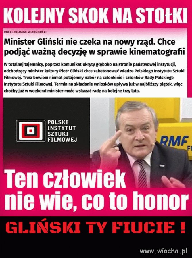 Gliński ty pajacu