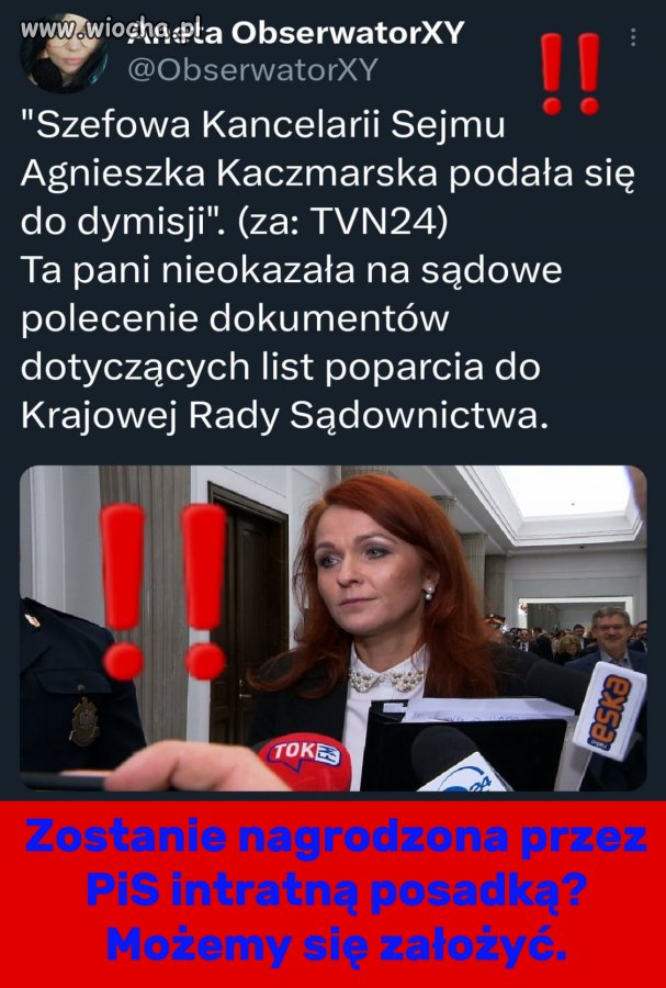 Ze zbocza staczają się pierwsze kamyczki!