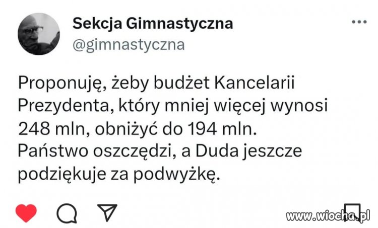Doskonały pomysł. Popieram w całej rozciągłości. 