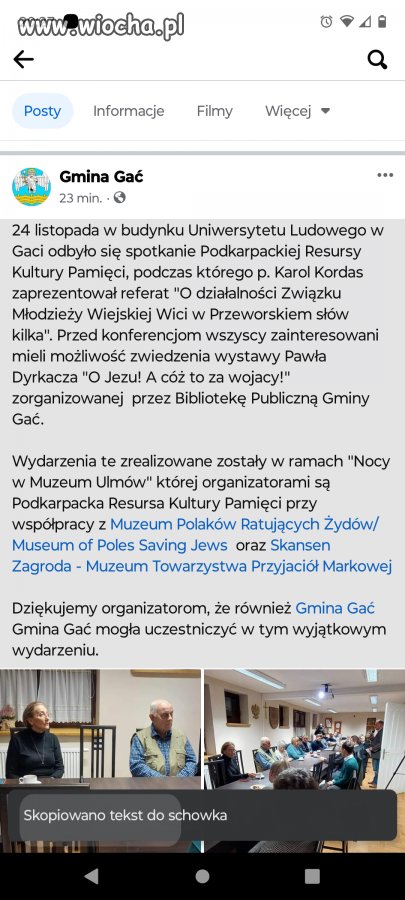 Przed konferencjom w gminie Gać 