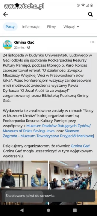 Przed konferencjom w gminie Gać 