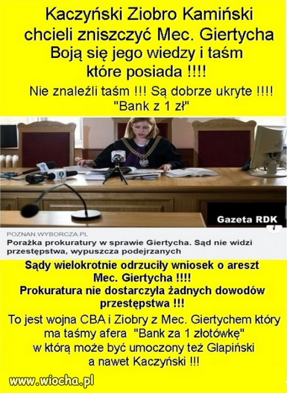 Będą siedzieć jak amen w pacierzu, niech żyje sprawiedliwość