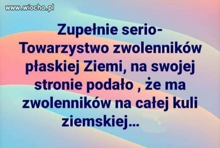 Cała kula ziemska twierdzi