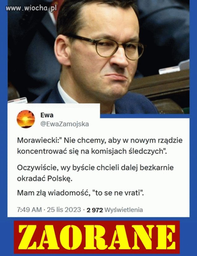 Mati nie chce komisji