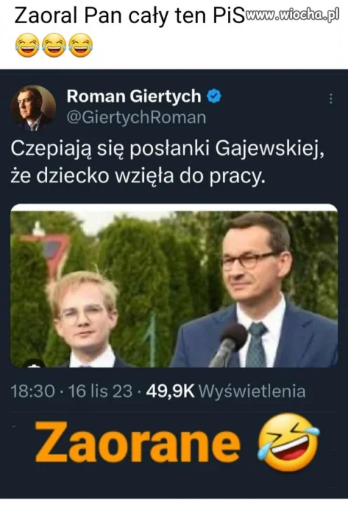 Piękna orka po pisowskich debilach