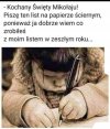 List do mikołaja