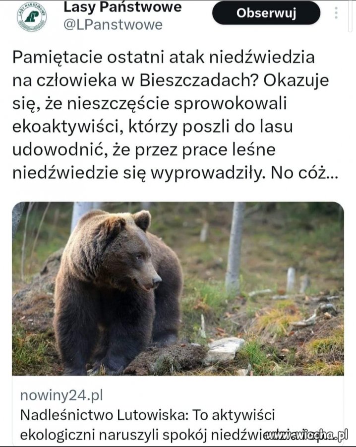 Ekoterroryzm znów poszedł nie tak. 