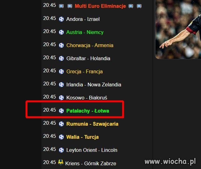 Screen z popularnego serwisu strimingowego