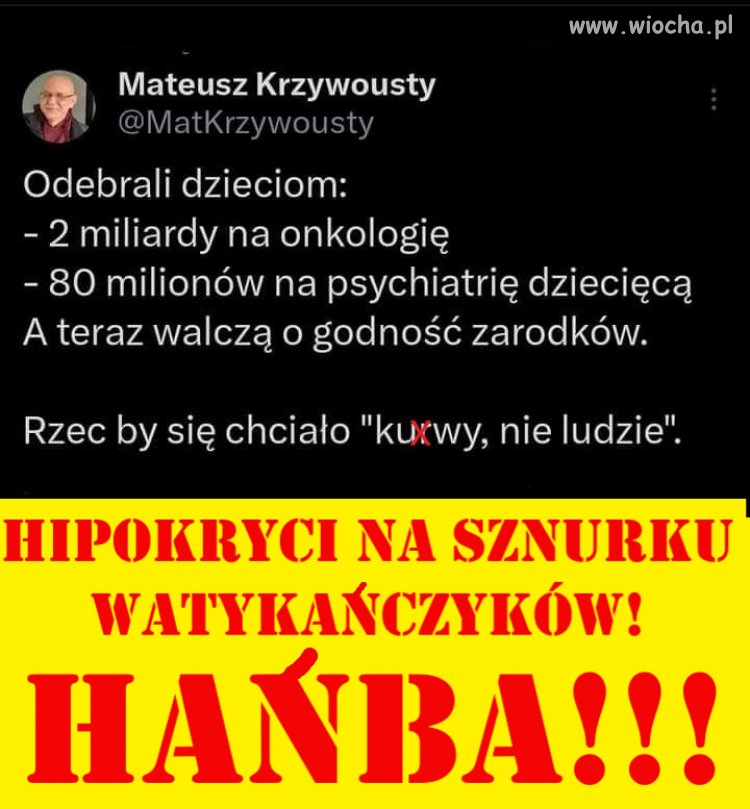 Hipokryci na sznurku Watykańczyków