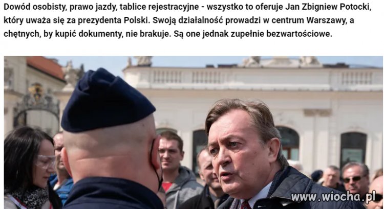 Kolejny który udaje prezydenta