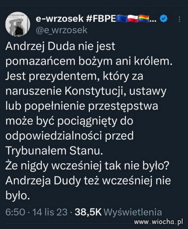Że nigdy wcześniej tak nie było?  