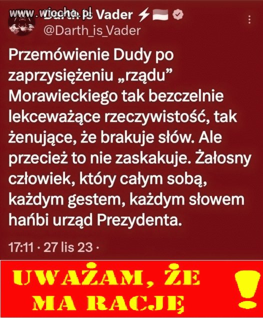 Przemówienie Adriana