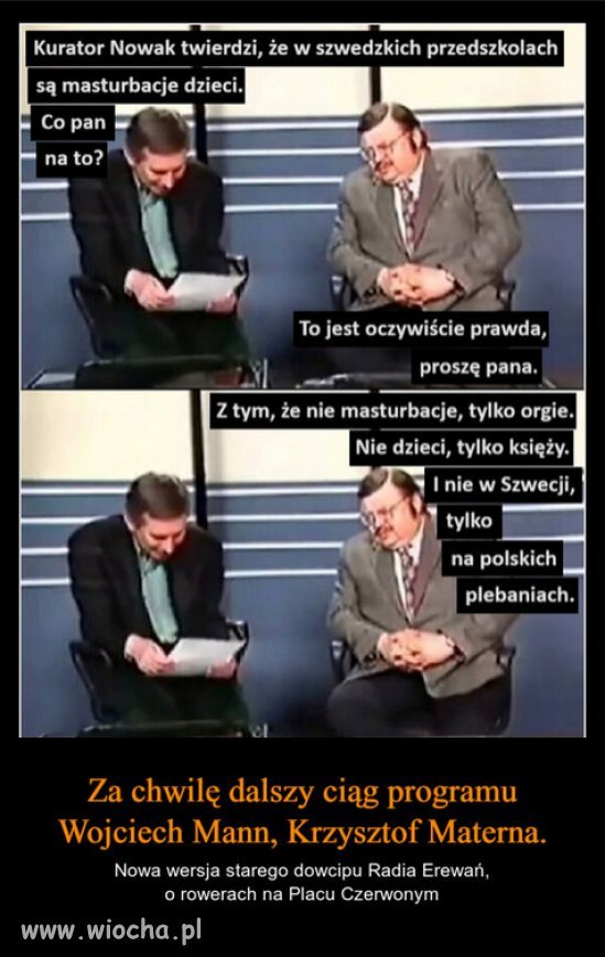 Kurator Nowak czerpie wiedzę z ambony i Radia Ma-RYJA...