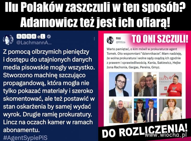 Żadna, ale to żadna szanująca się redakcja, radio ani TV nie powinna upaść tak nisko, aby któregokolwiek z tego stada drapieżników przyjąć do pracy.