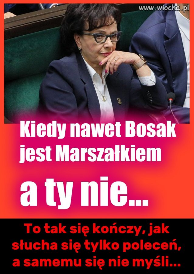 Marszałkiem się bywa. Człowiekiem się jest.