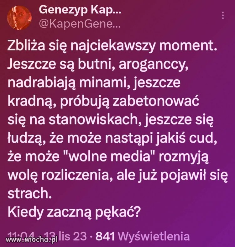 Kiedy zaczną pękać, zdradzać i uciekać jak Kukiz?