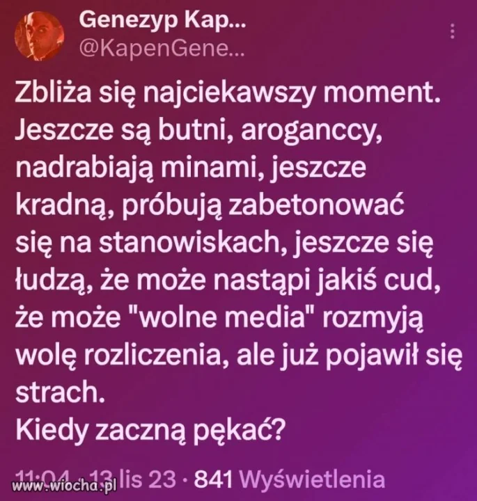 Kiedy zaczną pękać, zdradzać i uciekać jak Kukiz?