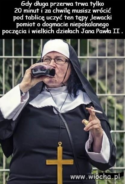 Stres, zadający trudne pytania uczniowie...