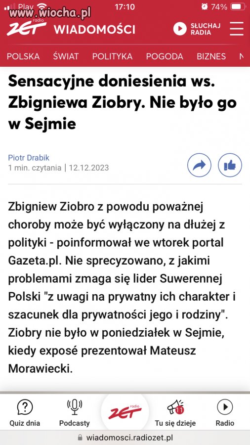 Możliwe, że ze strachu komuś tu mogła..