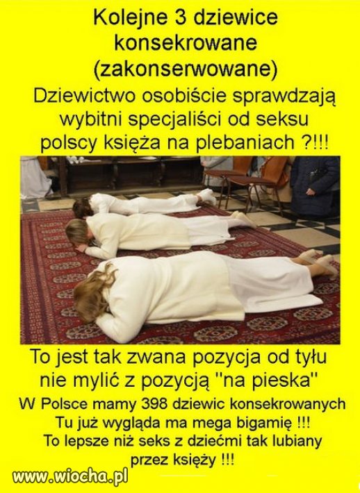 Po co Jezusowi tyle tych dziewic ??? i to takie szkarady ...