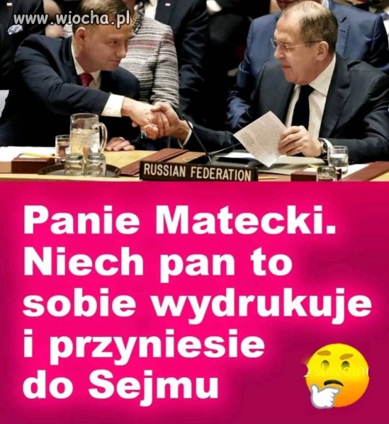 Panie Ozdoba proszę dla komisji rosyjskich wpływów
