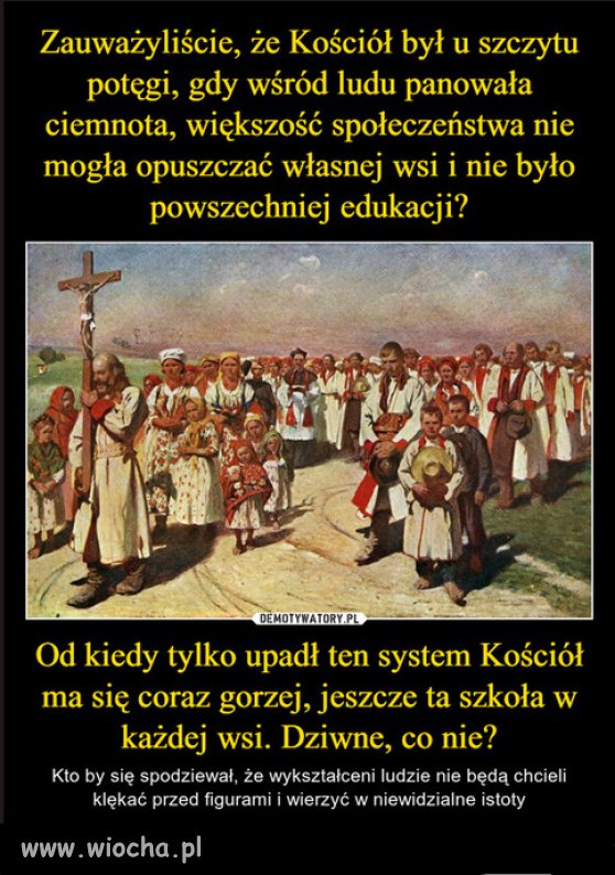 Im bardziej religijny naród, tym bardziej zacofany i ubogi!