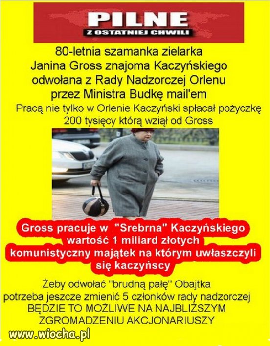 Zaczyna się czystka kacyków, Mafii PiSu Kaczyńskiego!