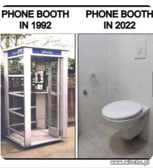 Budki telefoniczne na przestrzeni lat