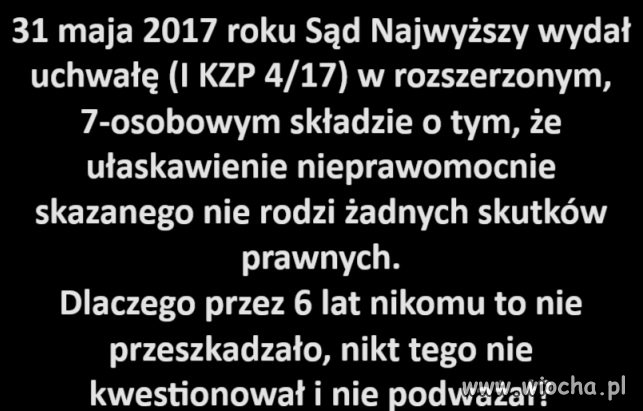 Ułaskawienie - uchwała SN