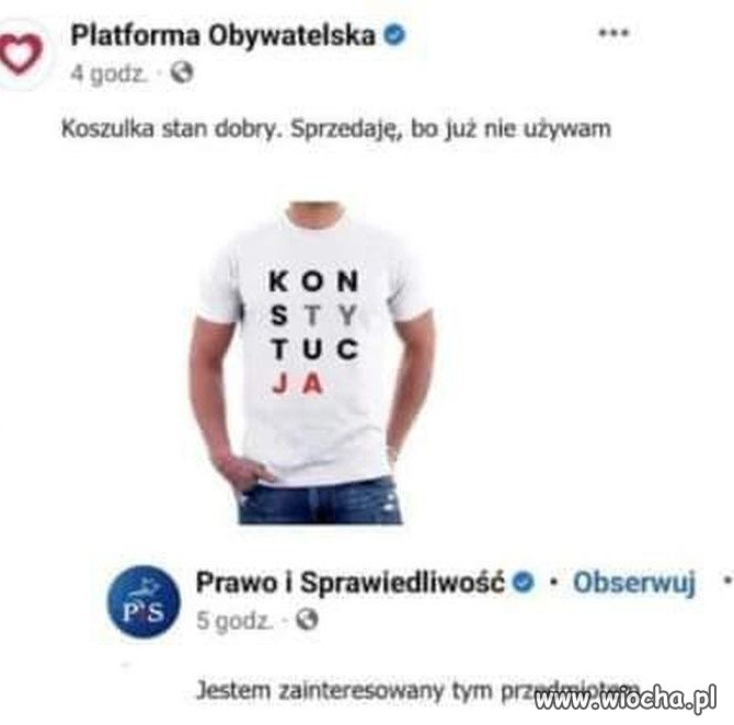 Następuje tradycyjna wymiana koszulek