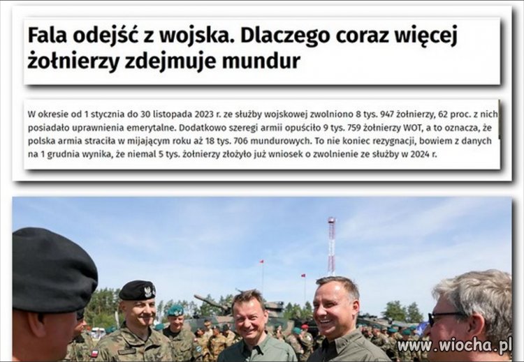Armia się sypie a Aanżej jej wódz