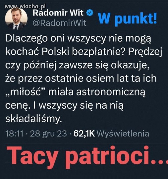 Patrioci za kasę