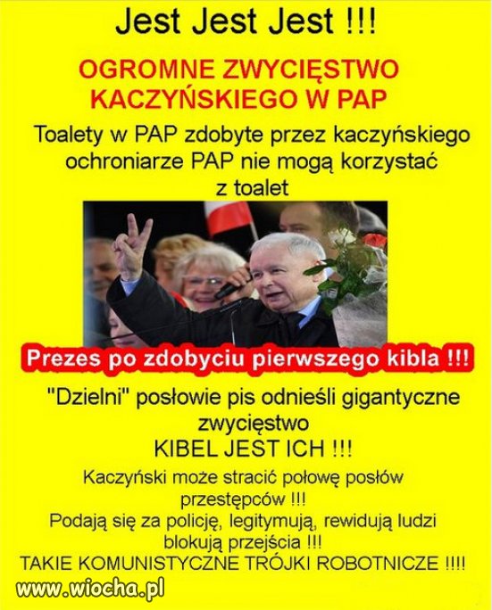 OGROMNE ZWYCIĘSTWO KACZYŃSKIEGO W PAP