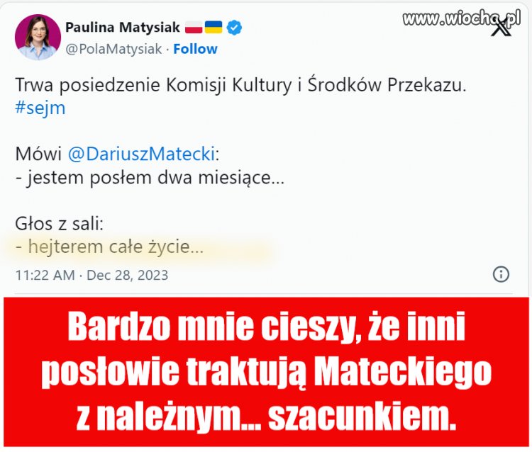 Matecki w komisji kultury? Co za żart.