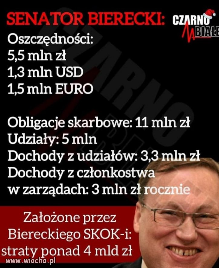 Czy urząd skarbowy wreszcie sprawdzi Biereckiego?
